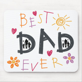 Tapis De Souris Mousepad "Meilleur Papa Jamais"