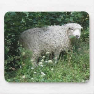Tapis De Souris Mousepad mignonne Mange Mange Mange Mocal Blanc Fl