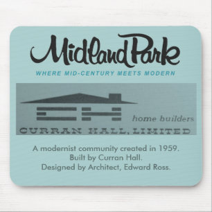 Tapis De Souris Mousepad moderne du milieu du siècle 1958 Toronto 