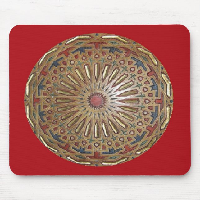 Tapis De Souris Mousepad Morrocon beauté sur le rouge (Devant)