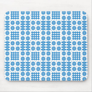 Tapis De Souris Mousepad : Motif de tapisserie galloise, bleu clai