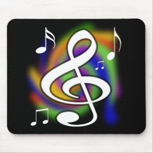 Tapis De Souris Mousepad musical coloré