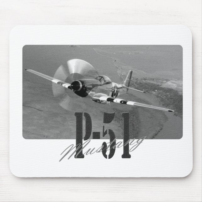 Tapis De Souris Mousepad P-51 Mustang (Devant)