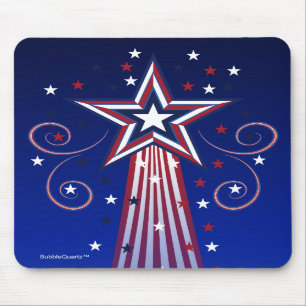 Tapis De Souris Mousepad patriotique d'étoiles