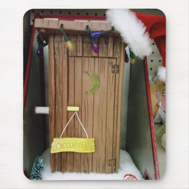 TAPIS DE SOURIS MOUSEPAD "PÈRE NOËL OUTHOUSE" (Devant)