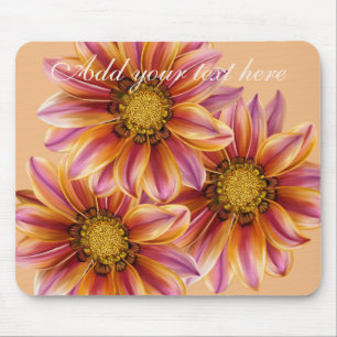 Tapis De Souris Mousepad personnalisé par fleur orange