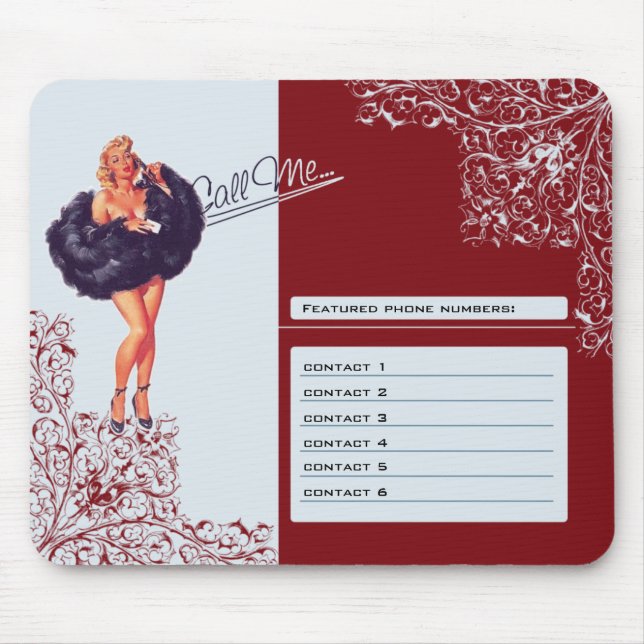 Tapis De Souris Mousepad - PinUp (Devant)