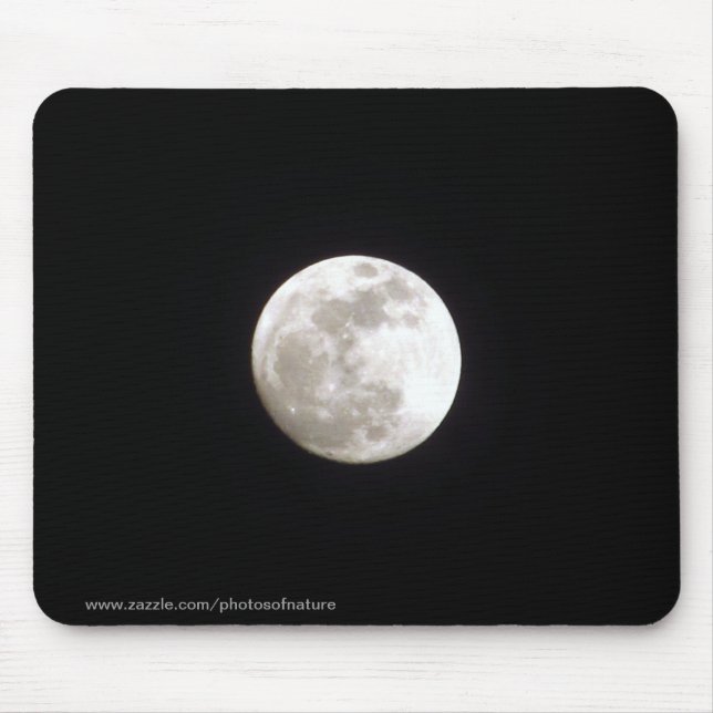 Tapis De Souris Mousepad - pleine lune sur le ciel nocturne clair (Devant)