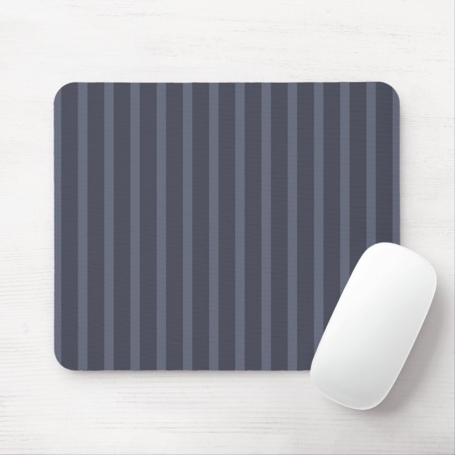Tapis De Souris Mousepad rayé bleu et gris moderne (Avec souris)