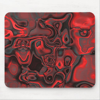 Tapis De Souris Mousepad Red Dominant Gemstone Motif