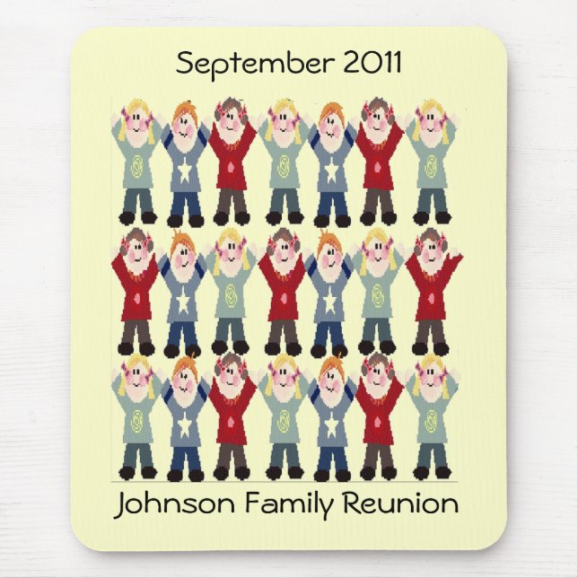 Tapis De Souris Mousepad - Réunion familiale (Devant)