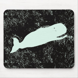 Tapis De Souris mousepad riant de baleine blanche