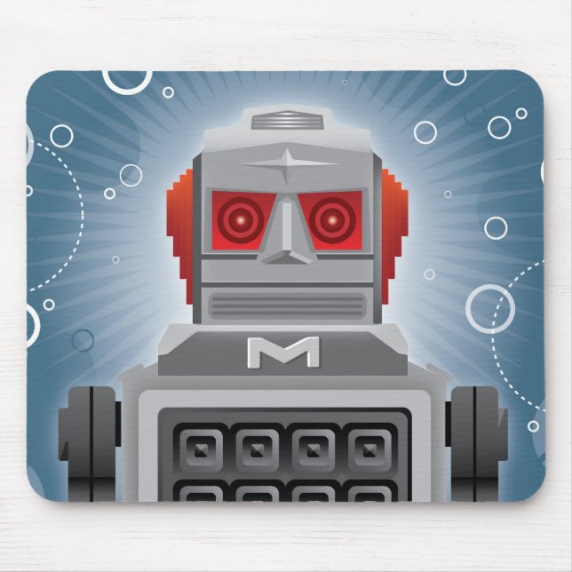 Tapis De Souris Mousepad, robot japonais vintage (Devant)