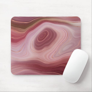Tapis De Souris Mousepad, Rose de l'argile et de l'agate de soie