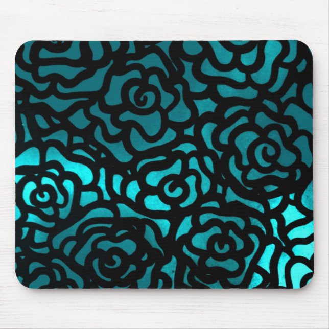 Tapis De Souris mousepad rose de sarcelle d'hiver (Devant)