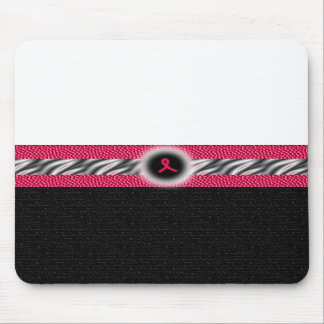 Tapis De Souris Mousepad rose de zèbre de ruban