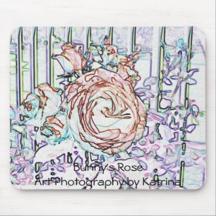 Tapis De Souris Mousepad rose du lapin