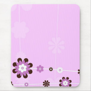 Tapis De Souris Mousepad rose et Brown