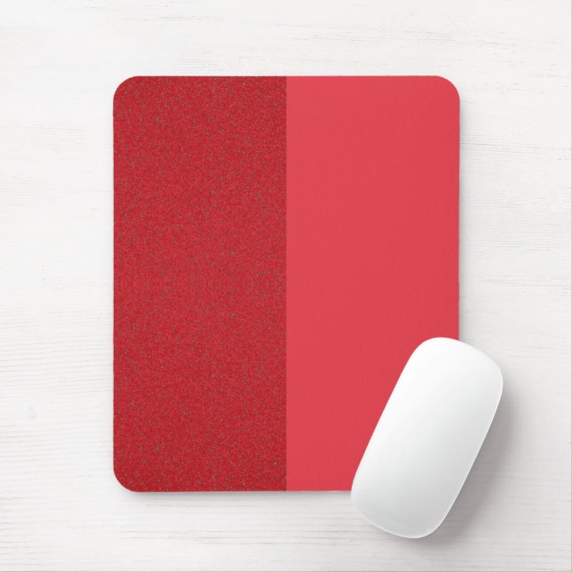 Tapis De Souris Mousepad rouge tomate à deux tons - Personnaliser (Avec souris)