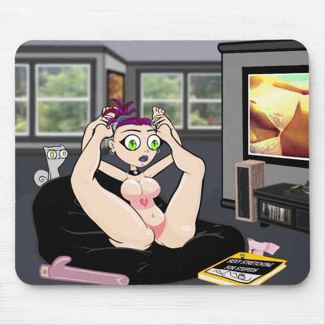 Tapis De Souris Mousepad s'étendant suggestif (Devant)