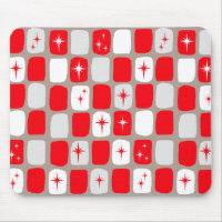Mousepad Starburst rouge rétro