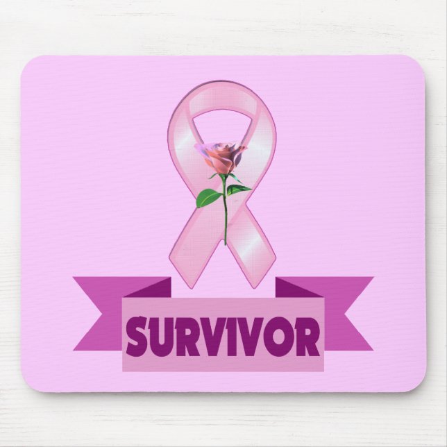 Tapis De Souris Mousepad - survivant de cancer du sein (Devant)