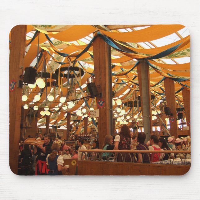 Tapis De Souris Mousepad : Tente Munich Allemagne d'Oktoberfest (Devant)