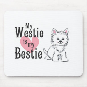 Tapis De Souris mousepad, terrier de West Highland