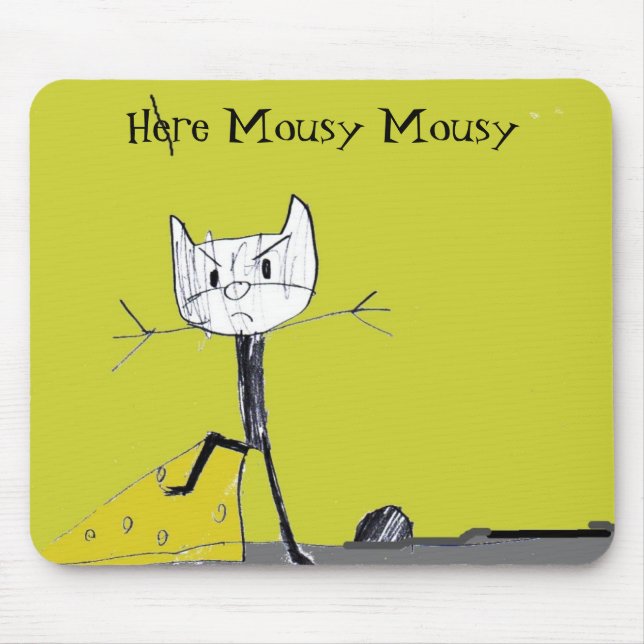 Tapis De Souris Mousepad timide ici timide (Devant)