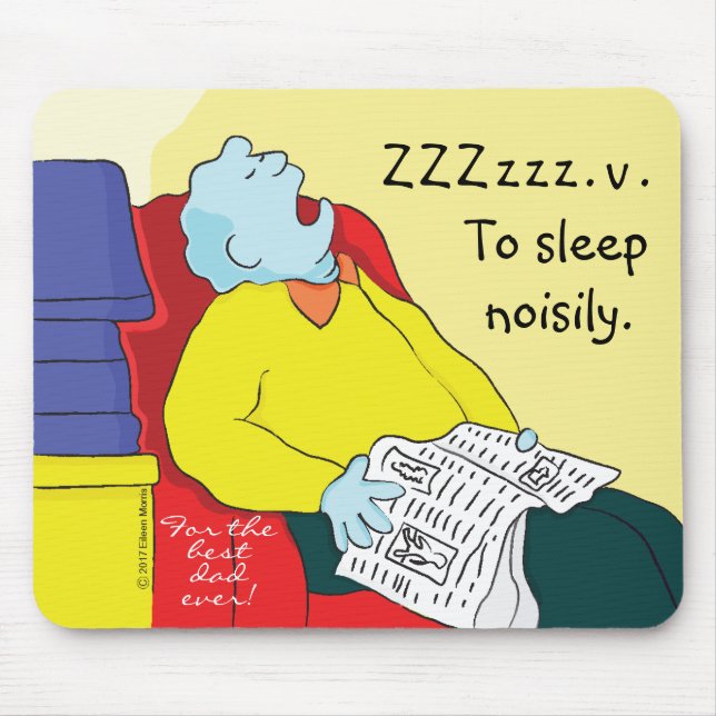 Tapis De Souris Mousepad "Toon/Papa-À-Dormir Bruyamment" (Devant)