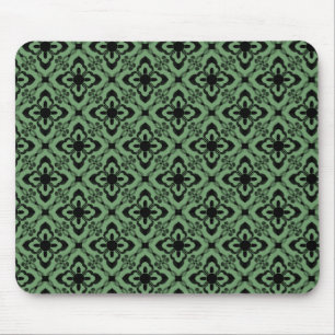 Tapis De Souris Mousepad tout simplement éblouissant, Damas, vert