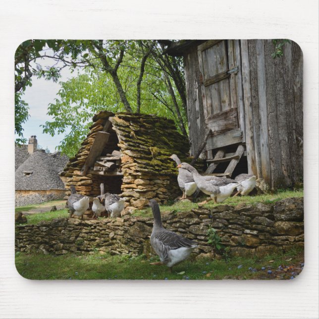 Tapis De Souris Mousepad traditionnel de ferme d'oie de gras de (Devant)
