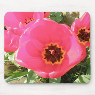 Tapis De Souris Mousepad Tulipes roses