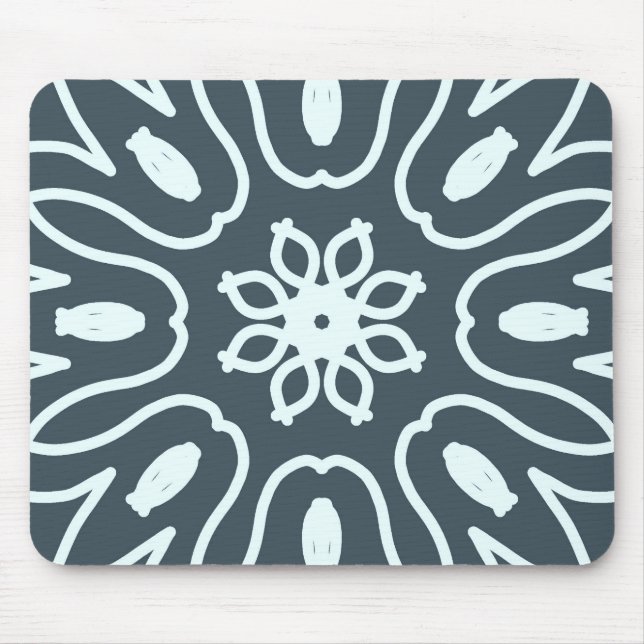 Tapis De Souris Mousepad, un design classique floral élégant (Devant)