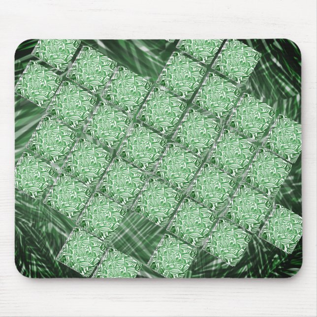 Tapis De Souris MousePad verde oliva com quadros 'faltando' (Devant)