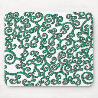 Tapis De Souris Mousepad vert de swirlie