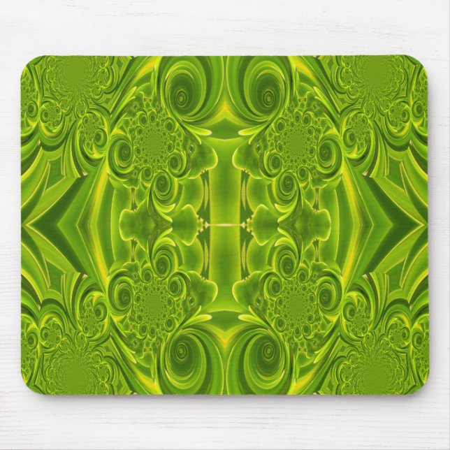 Tapis De Souris Mousepad vert vibrant texture (Devant)