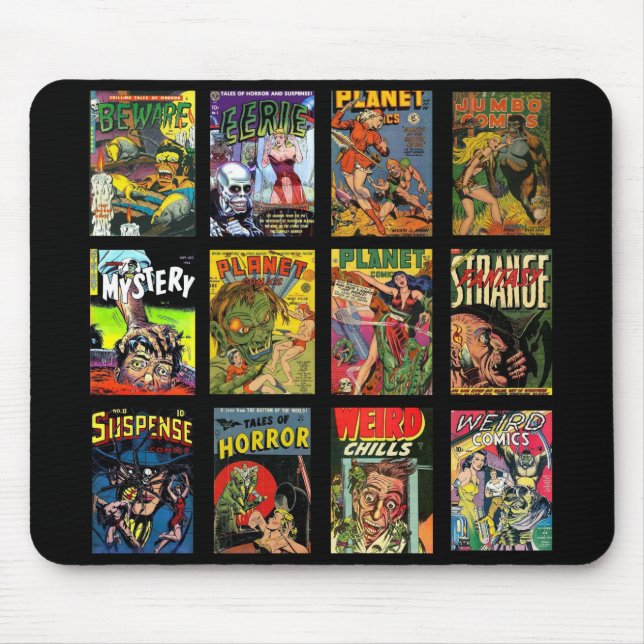 Tapis De Souris Mousepad Vintage de la bande dessinée Couverture C (Devant)