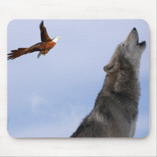 Tapis De Souris Mousepad Wolf