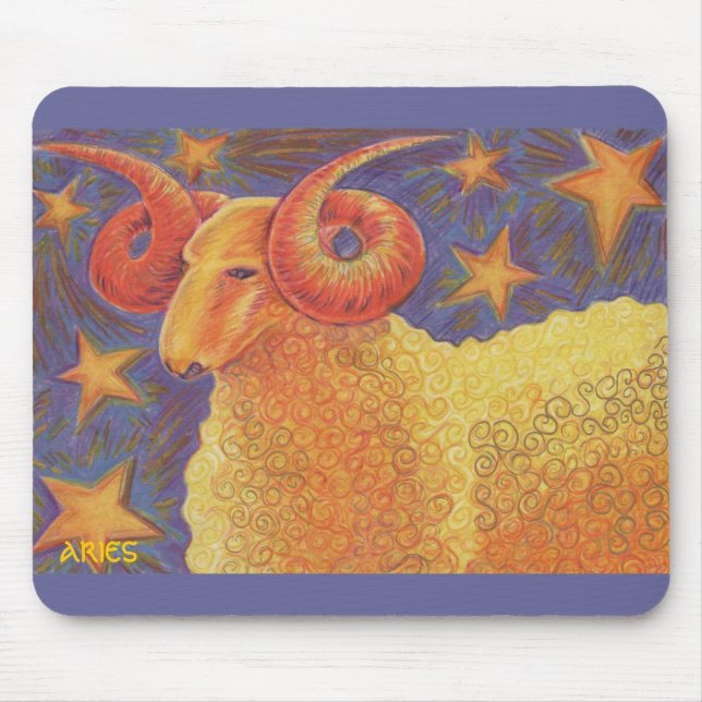 Tapis De Souris Mousepad Zodiac Aries (Devant)