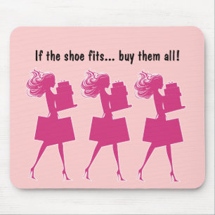 Tapis De Souris Mousepads drôle Girly rose