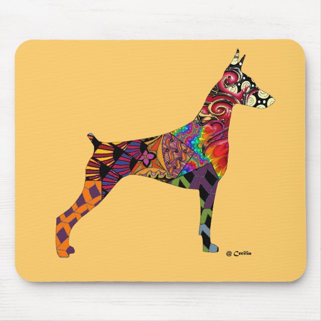 Tapis De Souris Mousepads pour des amants de dobermann (Devant)