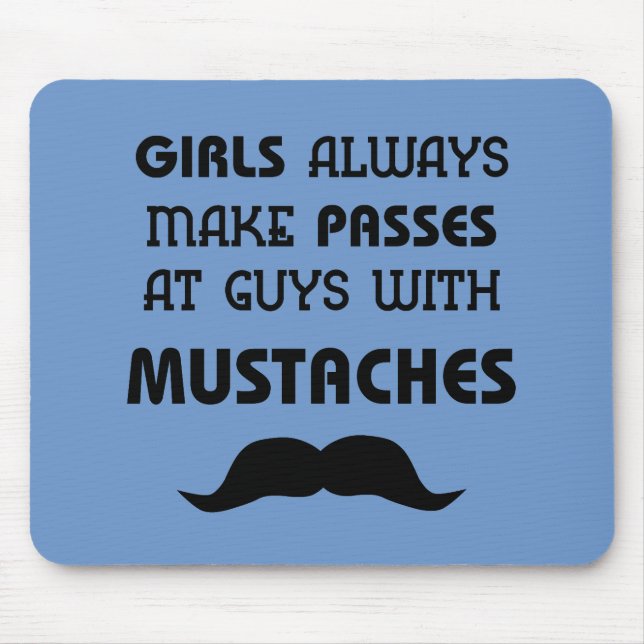 Tapis De Souris Moustache (Devant)