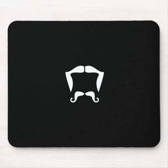 Tapis De Souris Moustache Mousepad (Devant)