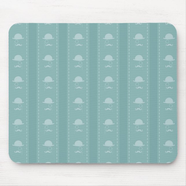 Tapis De Souris Moustaches et Casquettes (Devant)