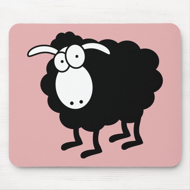 Tapis De Souris mouton noir (Devant)