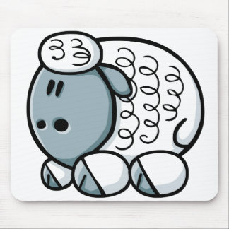 Tapis De Souris Moutons de bande dessinée