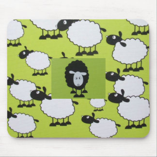 Tapis De Souris Moutons noirs