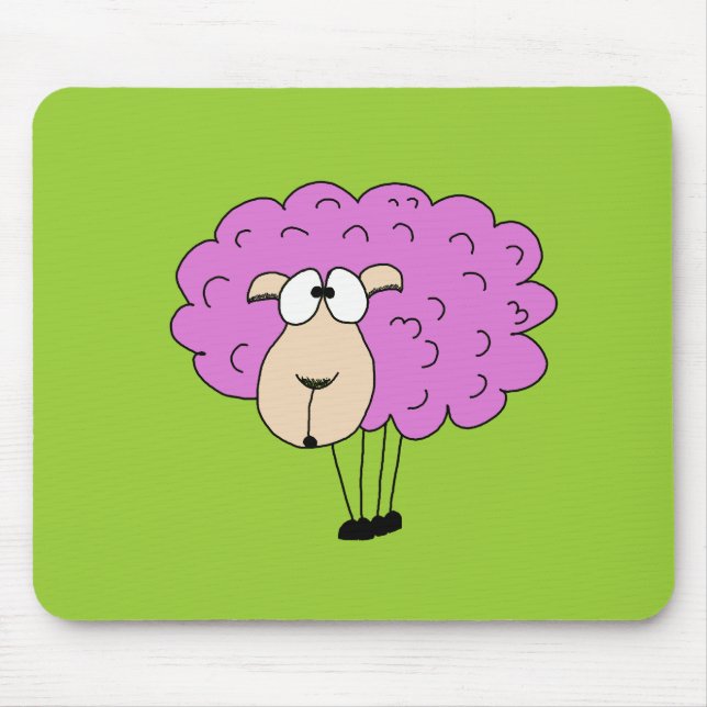 Tapis De Souris Moutons pourpres (Devant)
