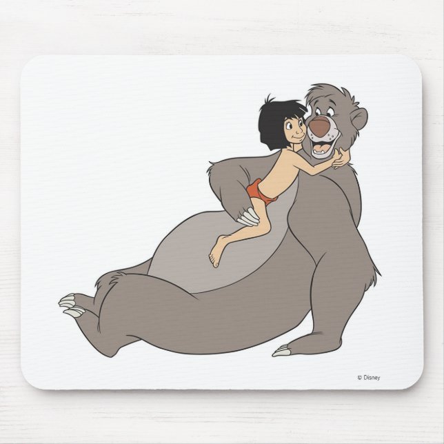 Tapis De Souris Mowgli Hugs Baloo Disney (Devant)